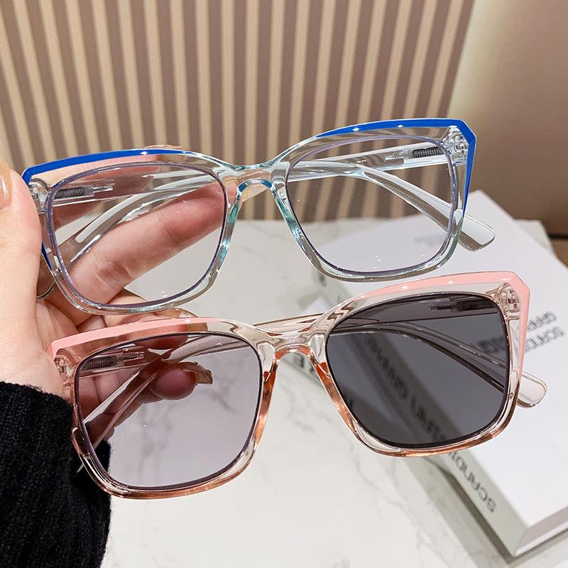 European American Style Photochromic Multifocal Anti-blue Light Reading Glasses