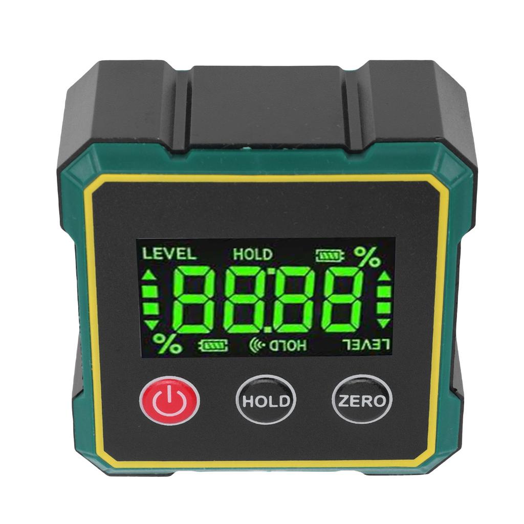 Digital Angle Gauge with Magnetic Base Angle Slope Conversion Electronic Level Angle Finder Tool with Data Lock