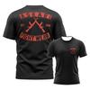 Askari Herren Boxen Kampf T-Shirt Sommer Sport Fitness Atmungsaktiv Rundhals Kurzarm Oberteil für Outdoor Training