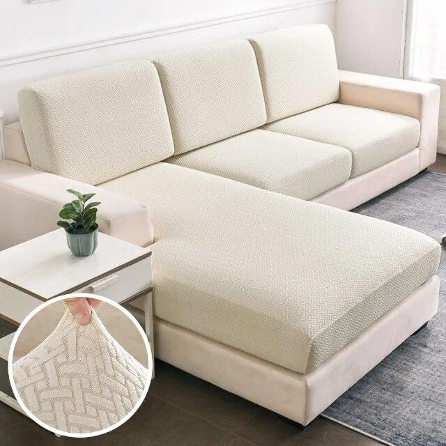 Żakardowa narzuta na sofę solidna Sofa do salonu poszewka na poduszkę elastyczna narzuta na narożnik sofy w kształcie litery L elastan zmywalna Sofa narzuta na sofę