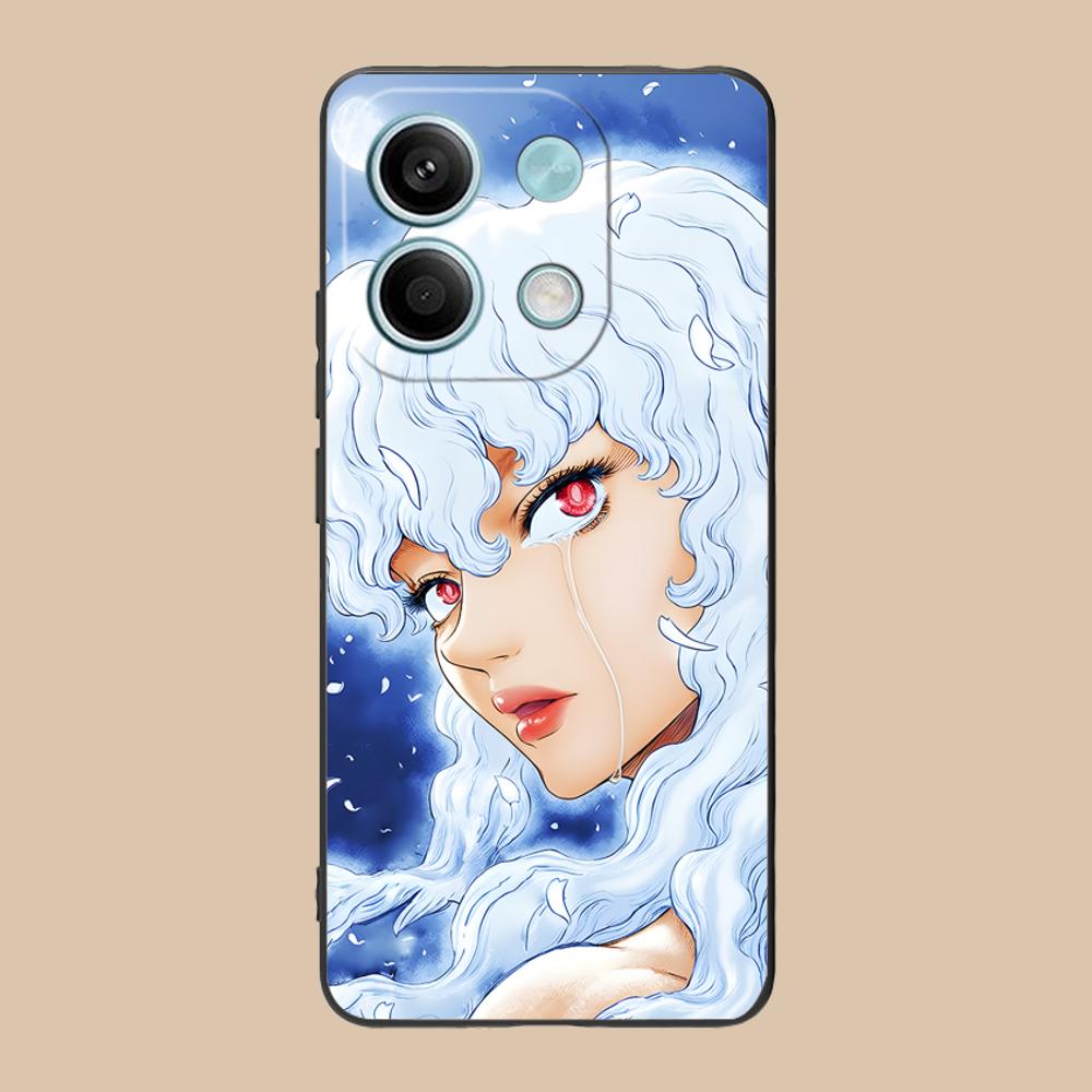 Anime Griffith Phone Case for POCO M7 M6 M5 M4 M3 X7 X6 X5 X4 X3 Pro GT 5G Soft TPU Shockproof Cover