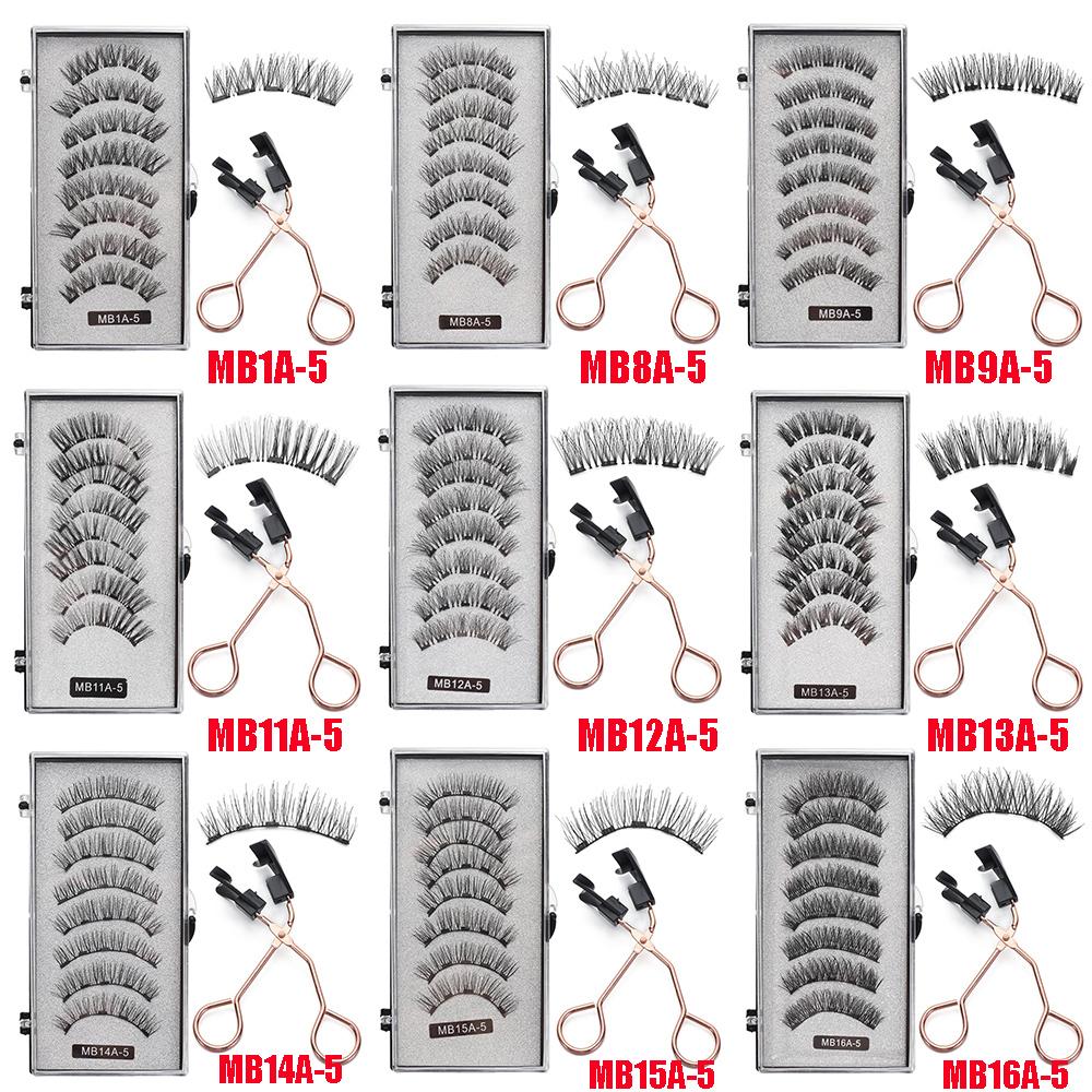 Easily Apply Natural Long Magnetic Eyelashes With Applicatore Five Magnets No Glue Needed Eyelashes