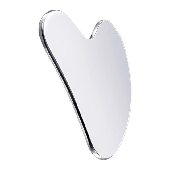 Stainless Steel Scraping Board Facial Body Care Gua Sha Tool for Face Neck Back Shoulders Anti-Aging Skin Tightening Facial Massager