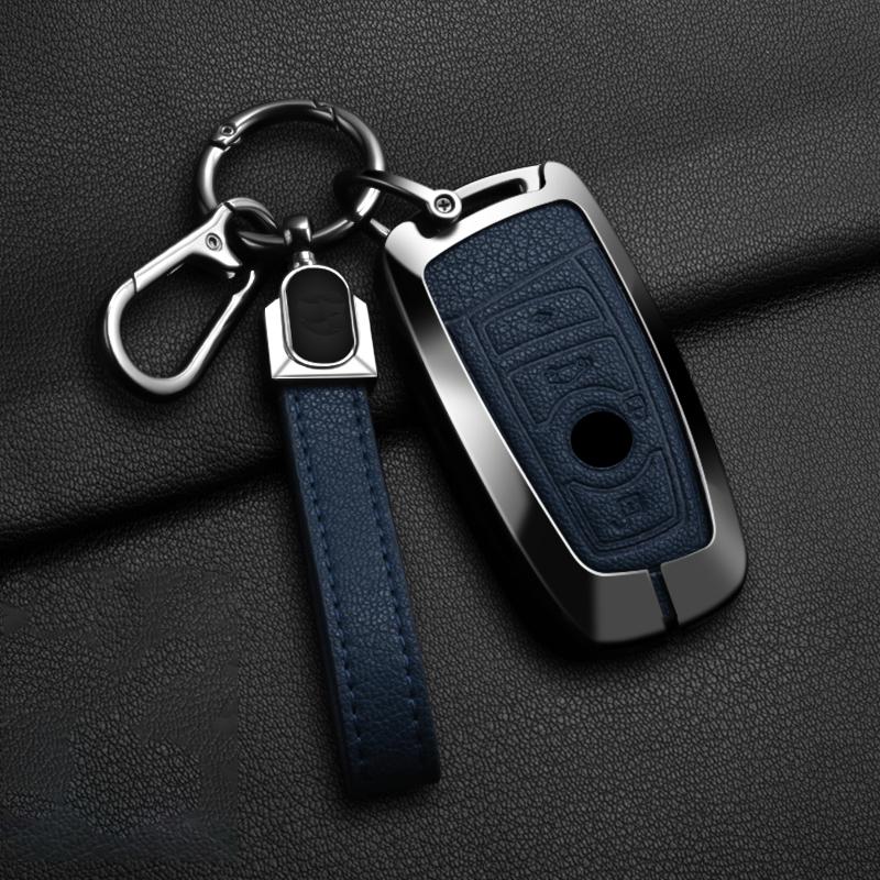 Zinc Alloy Car Key Case Cover Holder Shell Fob For BMW F30 F20 F10 F18 F22 F01 X3 X4 F06 F02 M3 M5 Auto Keychain Accessories