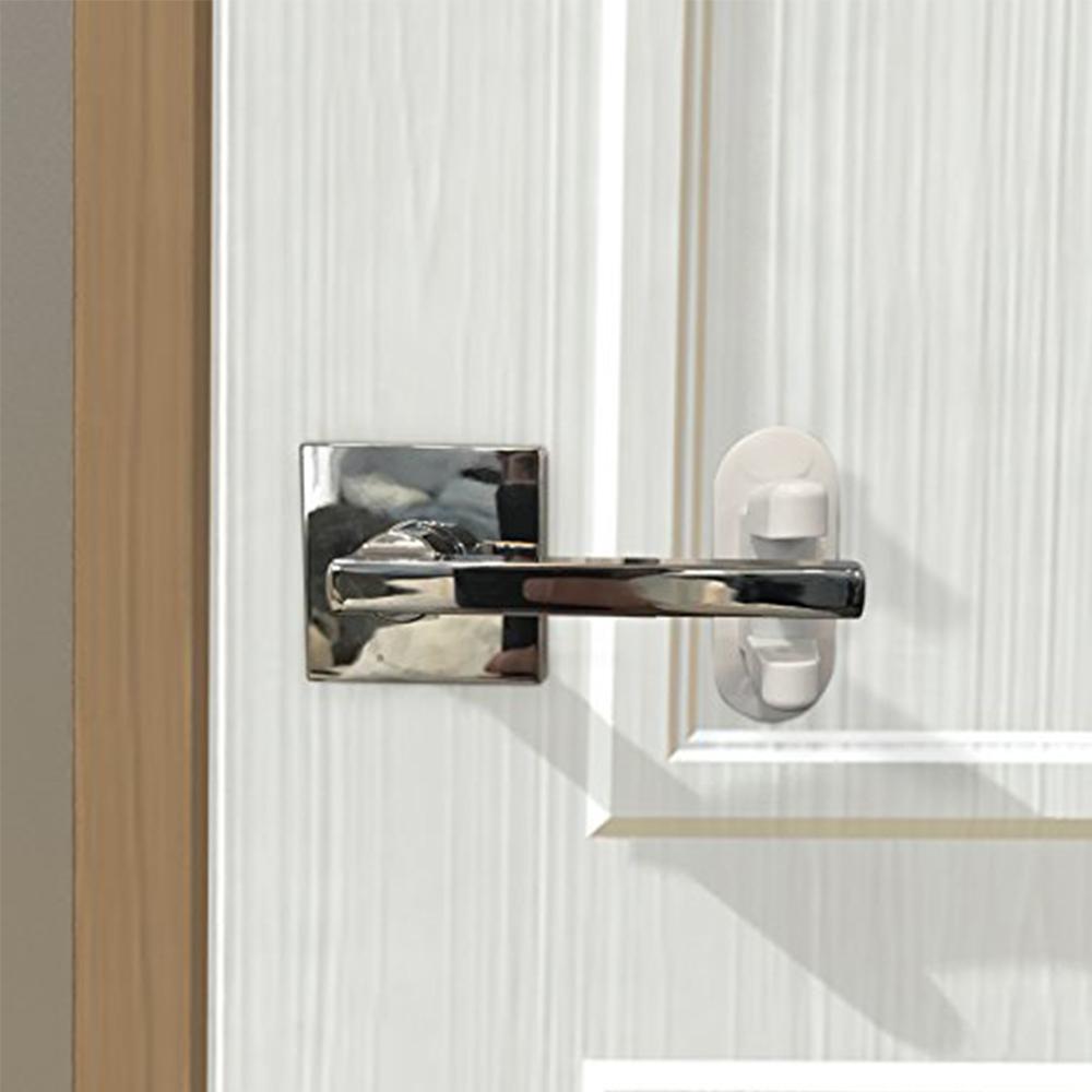 2 Pcs Improved Childproof Door Lever Lock Prevents Toddlers from Opening Doors