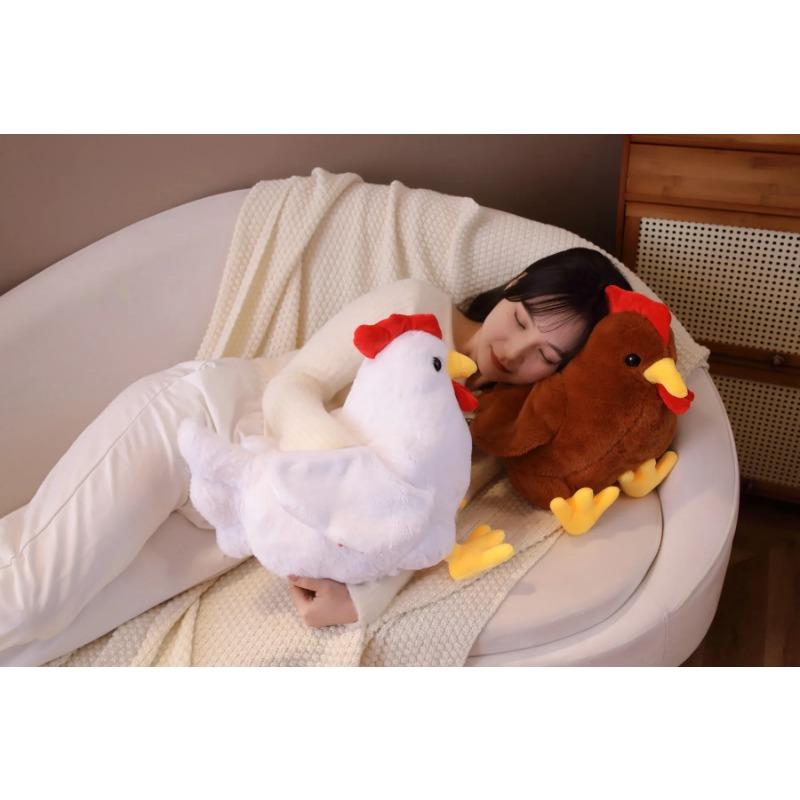 Cute Chick Plush Toy Simulation Rooster Hen Soft Pillow Stardew Valley Game Stuffed Doll Kawaii Children's Gift Toy