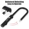 WEST BIKING Bicycle U Lock MTB Road Bike Padlock Portable Anti-theft Safety Motorcycle Scooter Cycling Lock Bicycle Accessories
