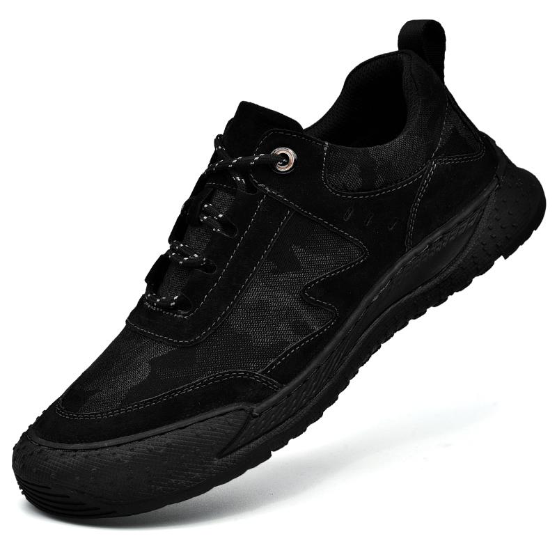 Fashion Autumn Men Shoes Fashion Genuine Leather Loafers Breathable Lace Up Comfortable Oxfords Casual Shoes Outdoor Men Sneakers Shoes