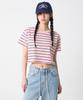 UNKNOWN PLANET Pink Striped Crop Top