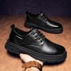 Leder Herren Freizeitschuhe Schnürschuhe Leder Luxus Herren Oxfords Schuhe Business British Style schwarz Herren Freizeitschuhe