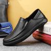 Fashion Genuine Leather Men Casual Shoes Luxury Brand Formal Men Loafers Hollow Out Moccasins Breathable Slip On Male Boat Shoes