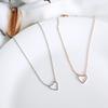 Bahuu Women's Pendant Silver Anklet Gold Heart Shape