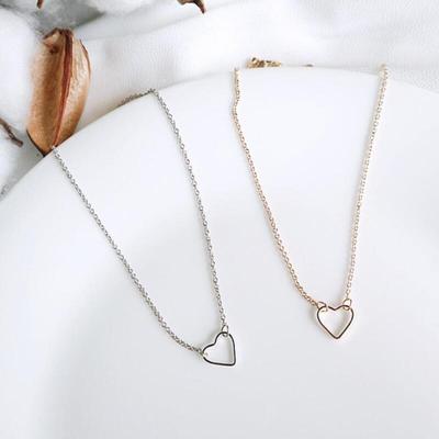 Bahuu Women's Pendant Silver Anklet Gold Heart Shape