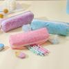 Large Capacity Sparkle Pen Bag Glitter Pencil Storage Case Portable Cosmetic Organizer  Stationery