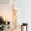 Moon Shaped Dream Catcher Cotton Rope Woven Ornaments Woven Wall Art