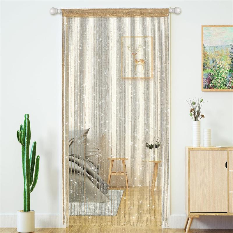 Curtain Handmade Boho Curtains for Bedroom Living Room Woven Wall Hanging Bohemian Decor for Window Doorway Closet Wedding Backdrop