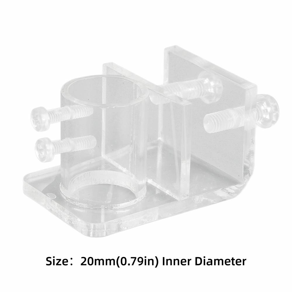 High Transmittance Aquarium Water Pipe Clamp Transparent Fish Tank Pipe Clip Aquarium