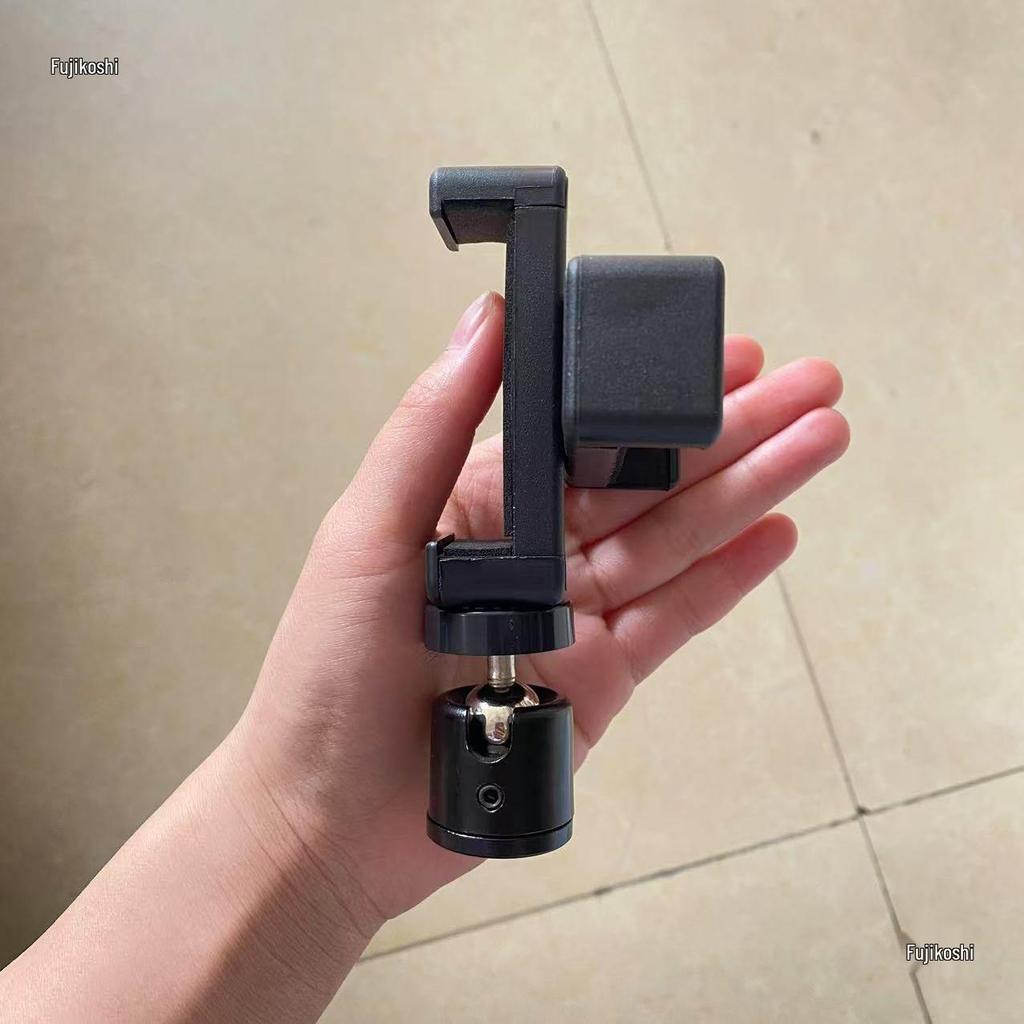 Dual-Device Phone Teleprompter Stand with Double-Sided Clip and Desktop Tripod