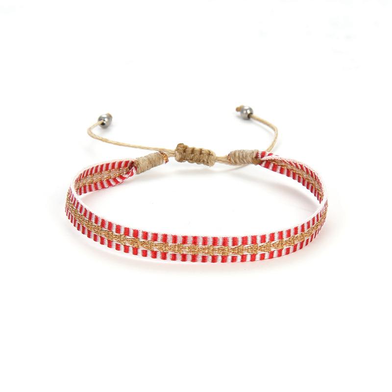 KKBEAD Handwoven Bracelet Colombia Cloth Braided Wristband Bracelets for Women Men Gift Hippie Boho Friendship Jewelry
