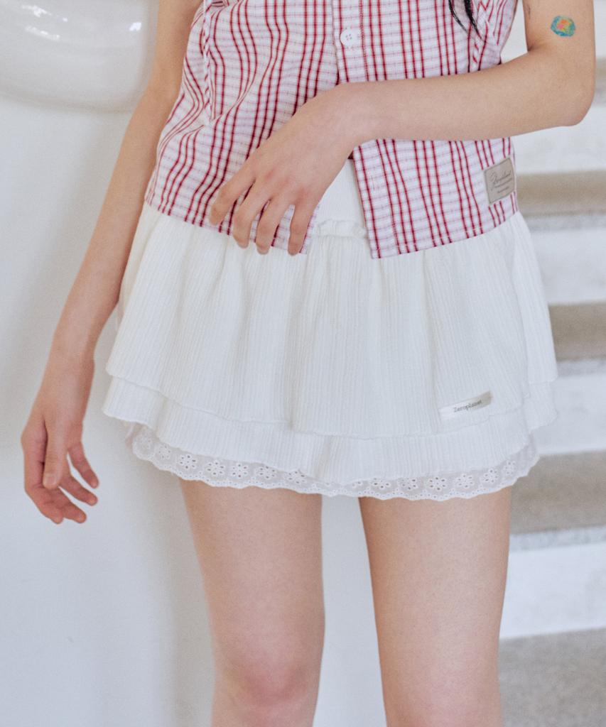 Zero Planet Ray Tutu Skirt Pants [White]