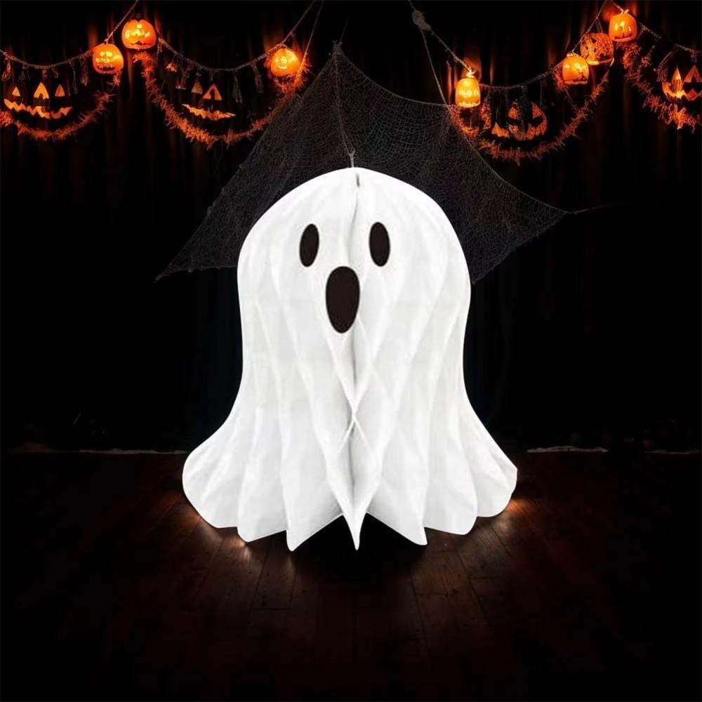 Paper Honeycomb Ball Pendant 3D Halloween Hanging Ornament Party Honeycomb Decor  Halloween Party