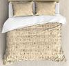 Hieroglyphic Carvings Ancient Egyptian Temple 3pcs Bedding Set For Double Bed Home Textile Duvet Cover Quilt Cover Pillowcase