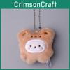 Soft Plush Bunny And Bear Keychain Toy With Pp Cotton Filling For Kids Gift