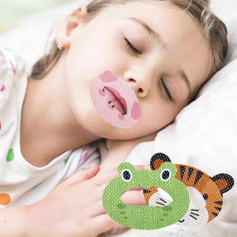 30Blatt/Beutel Anti-Schnarch-Aufkleber für Kinder Schlaf Mund-zu-Aufkleber Atmungskorrektur-Pflaster Halt den Mund-Pflaster