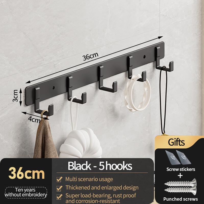 No Drill Door Behind Hook Storage Wall Hanging Clothes Hanger Coat Hooks Hanger Bedroom Organizer Storage Kitchen Hook
