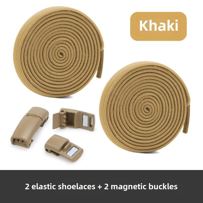 Kleurrijke Magnetische Elastische Schoenveters met Metalen Gespen - No-Tie Schoenveter Accessoires