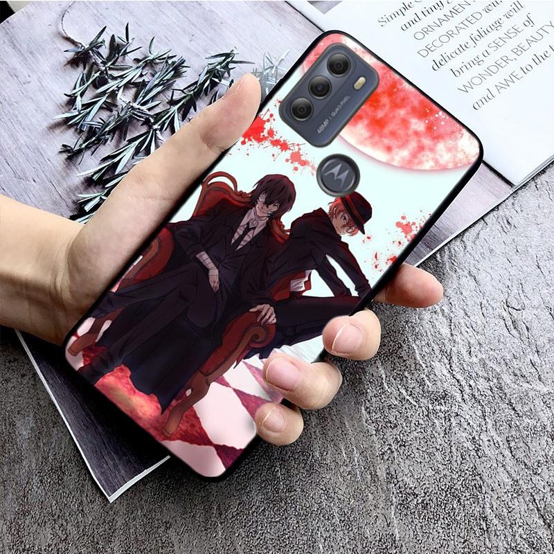Coque de téléphone Bungou Stray Dogs pour Motorola Moto E32 E20 E40 G22 G52 G20 G30 G100 G60 G50 G10 GPure GStylus G9 One Action Macro