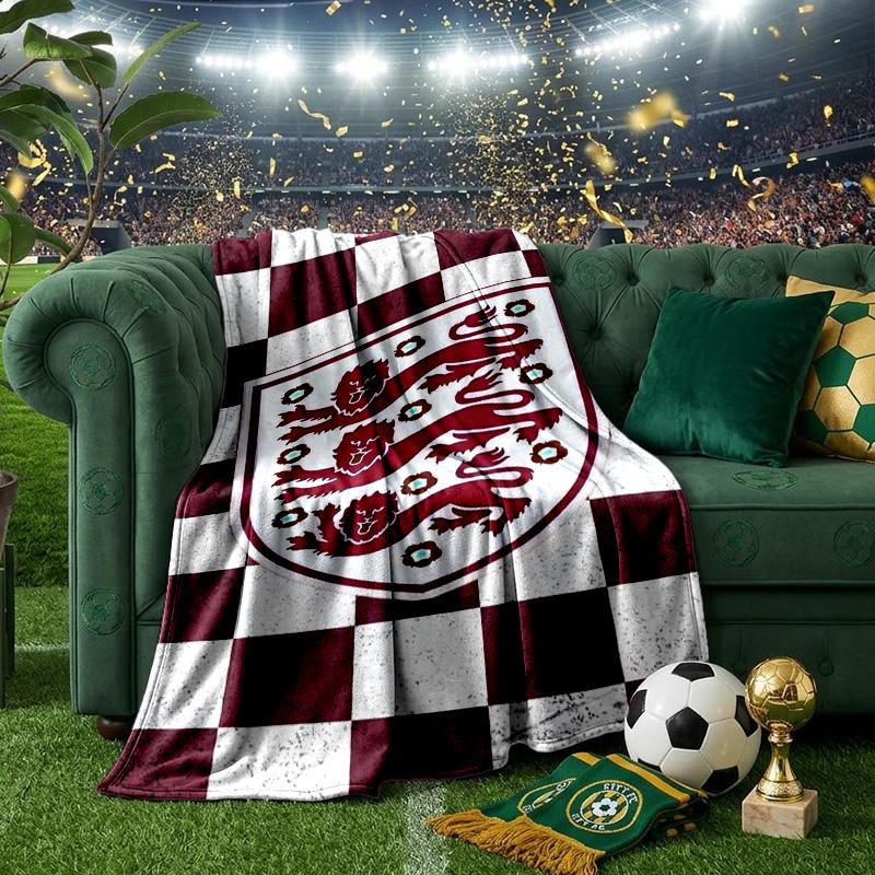 EnglCoat Of Arms Blanket Lightweight Ideal Bedding Blanket Perfect for Travel, Camping, Living Rooms, Offices, Sofas, Fan Christmas Gift
