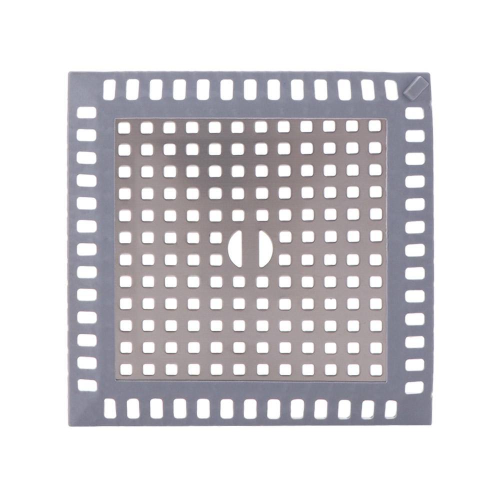 Multi Purpose Shower Drain Strainers Stainless Steel Square Bathtub Drain Cover Convenient Anti-blocking Strainer Kitchen