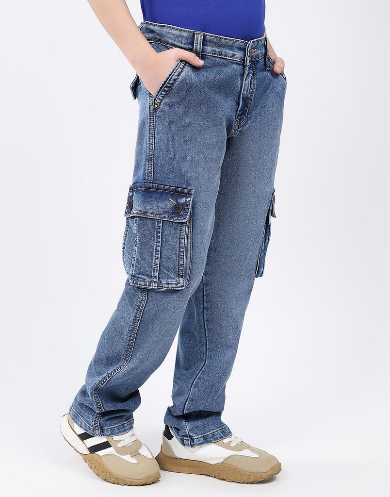 MONTE CARLO Boy's Straight Fit Cargo Jean