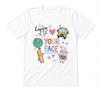 Happy To See Your Face Teacher Back To School Unisex White T-shirt