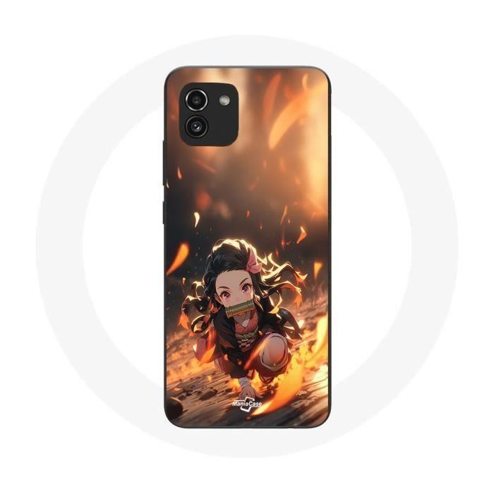 Samsung Galaxy A03 Case Demon Slayer Nezuko 3D Art Anime Manga