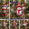 1 Pair Cartoon Figures Pendant Easy To Hang Acrylic Christmas Ornaments Colorful Reusable Hanging Pendant for Festive Home Decor Xmas Tree