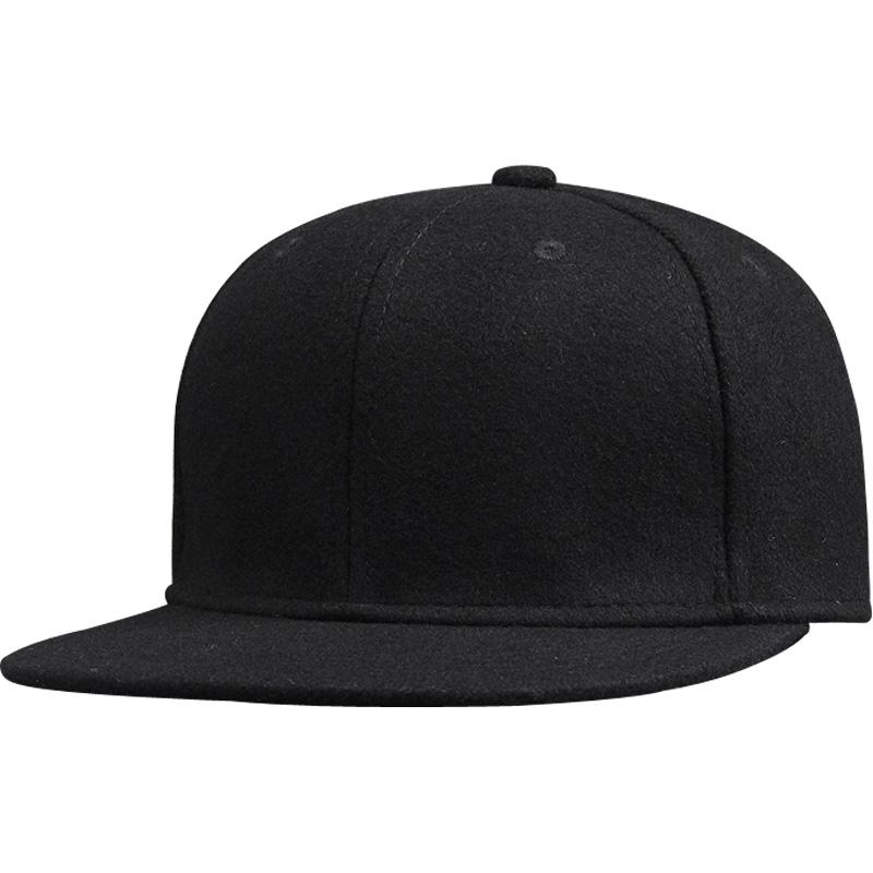 Vyriška didelio dydžio prigludusi beisbolo kepurė Didelio dydžio hiphopo vilnonė kepurė Užsegama nugaroje Didelio dydžio veltinė snapback kepurė 56cm 58cm 60cm 62cm 64cm