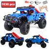 1630 stuks Stad Off-road Vrachtwagen RC Bouwstenen MOC Technisch Afstandsbediening Elektrisch Auto Model Stenen Engineering Voertuigen Speelgoed Kind Cadeau