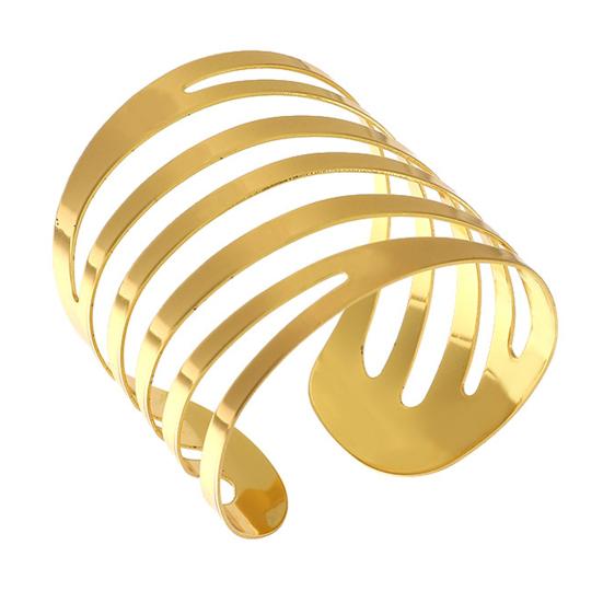 Alloy Napkin Ring Set Electroplated Classic Smooth Burr-Free Dinner Time Impress Guests Summer Style Diagonal Wavy Metal Napkin Ring