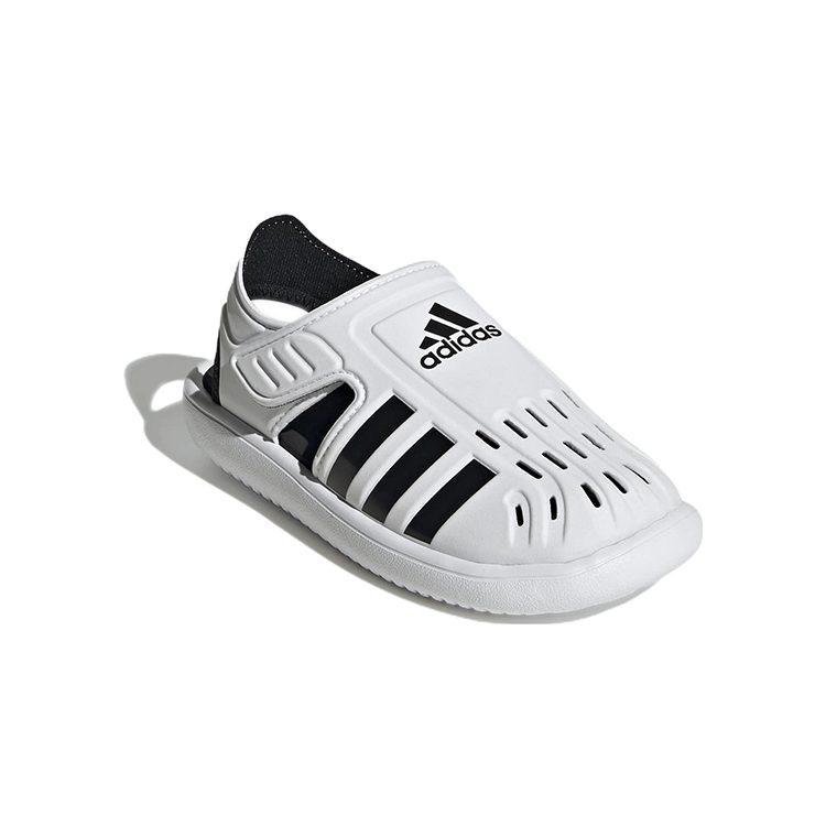 adidas Water Sandal Summer Closed Toe Comfortable And Breathable Sandal White Children Aged 3 7 Years Old GW0387