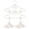 Hanger is alles wat je nodig hebt voor zowel tops als TITIROBA Hanger met Verbindende Draaibare Waslijn Wit [Eén ondergoed] Clip, Antislip, Haak, Haak, Niet Buigbaar,