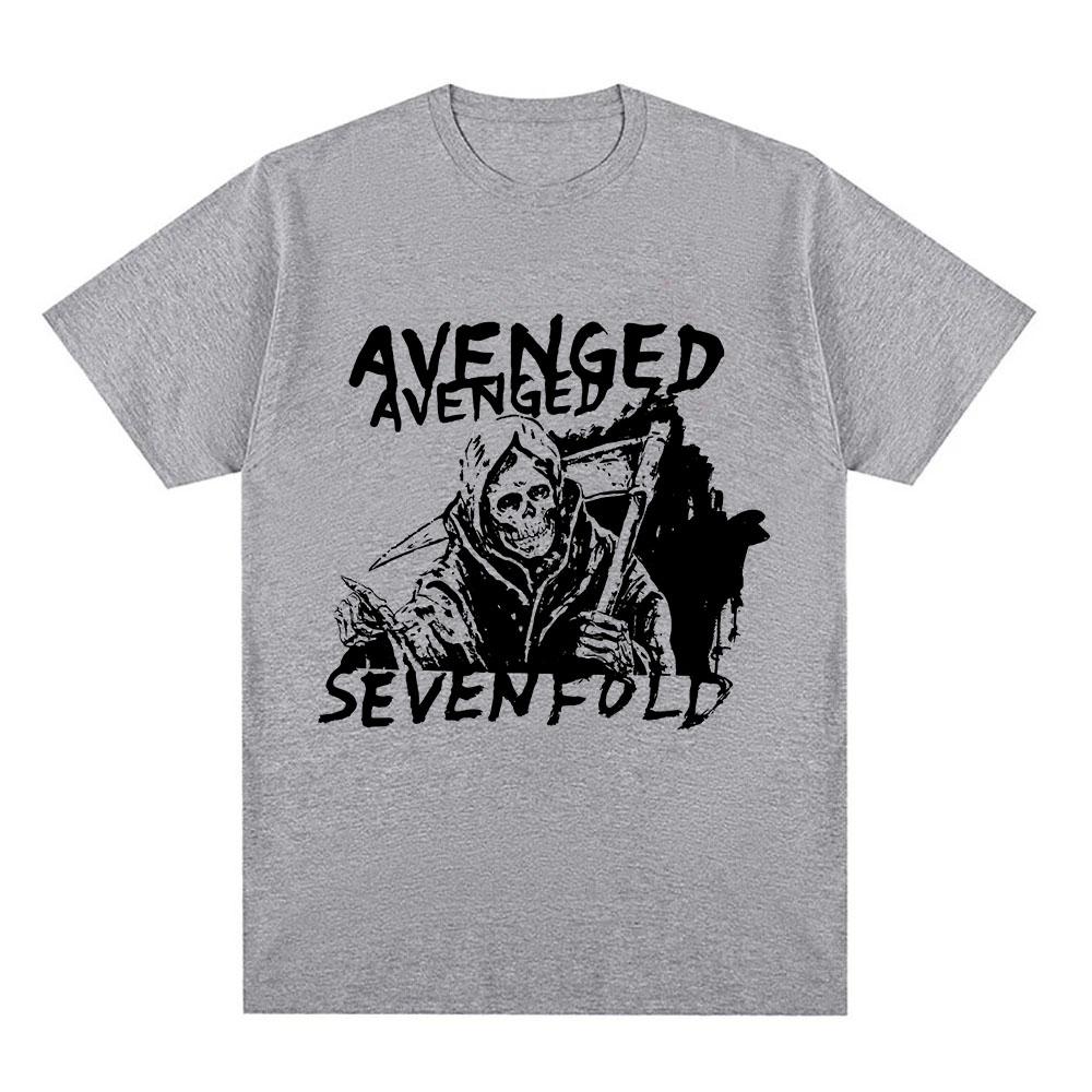 AVENGED SEVENFOLD Rock Band T-shirt Unisex Short Sleeve Cotton Loose Tshirts Hip Hop Unisex Shirt Streetwear