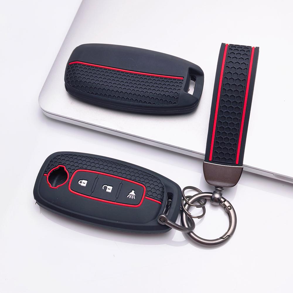 Key Fob Cover for Nissan Altima Sentra Models Rogue Murano Protect Your with Keychain Anti-Scratch Surface Shockproof Structure Soft Grip Texture