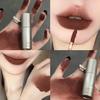 Ruj de buze cu tub de argint mat catifea sexy roșu de lungă durată, rezistent la apă, luciu de buze neted, nuanță antiaderent, ruj roșu de durată