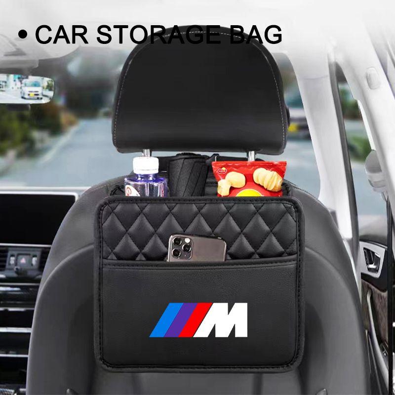 Car Storage Bag Multi-function Seat Back Storage Pocket Suspension For BMW M E34 E36 E60 E90 E46 E39 E70 F10 F20 F30 X5 X6 X1 M3 M5 M6 E71 F01 F02 F87