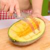 1 Stück Edelstahl Wassermelonen Schneider Slicer Fruchtteiler Wassermelonenschneider Haushalts- und Gewerbeküchenbedarf