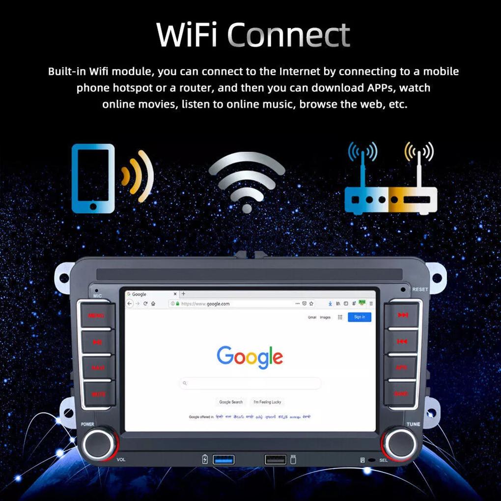 For VW Golf MK5 MK6 Jetta Passat CC 7" For Apple Carplay Car Stereo Radio Android GPS Player Car Screen Automotive Multimedia
