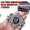 Fashion 3D Metal Lion Crown Gold Silver Side Emblem Decoration Badge Car Sticker For XC60 V40 S60 V50 V60 C30 S40 XC40 S80