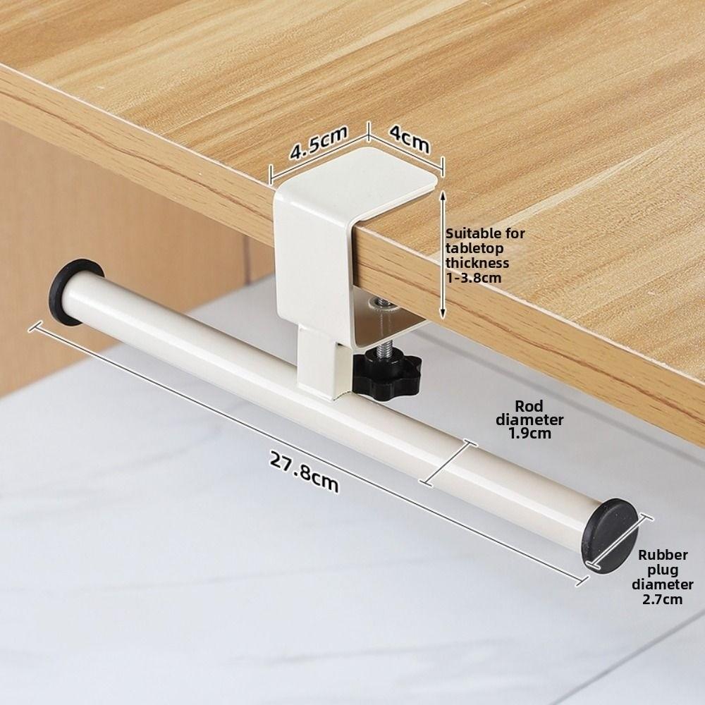 Carbon Steel Desk Mounted Hook Clamp On Desk Side Handbag Rack New Desk Edge Hook  Home Office